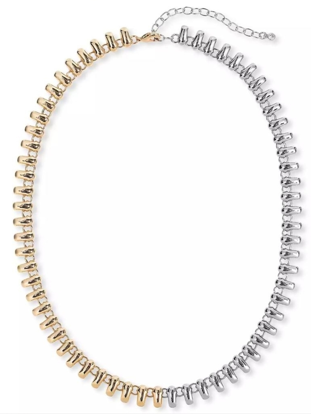 On 34th Two-Tone All Around Chain Necklace